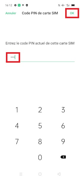 Changer votre code PIN de son OPPO A54